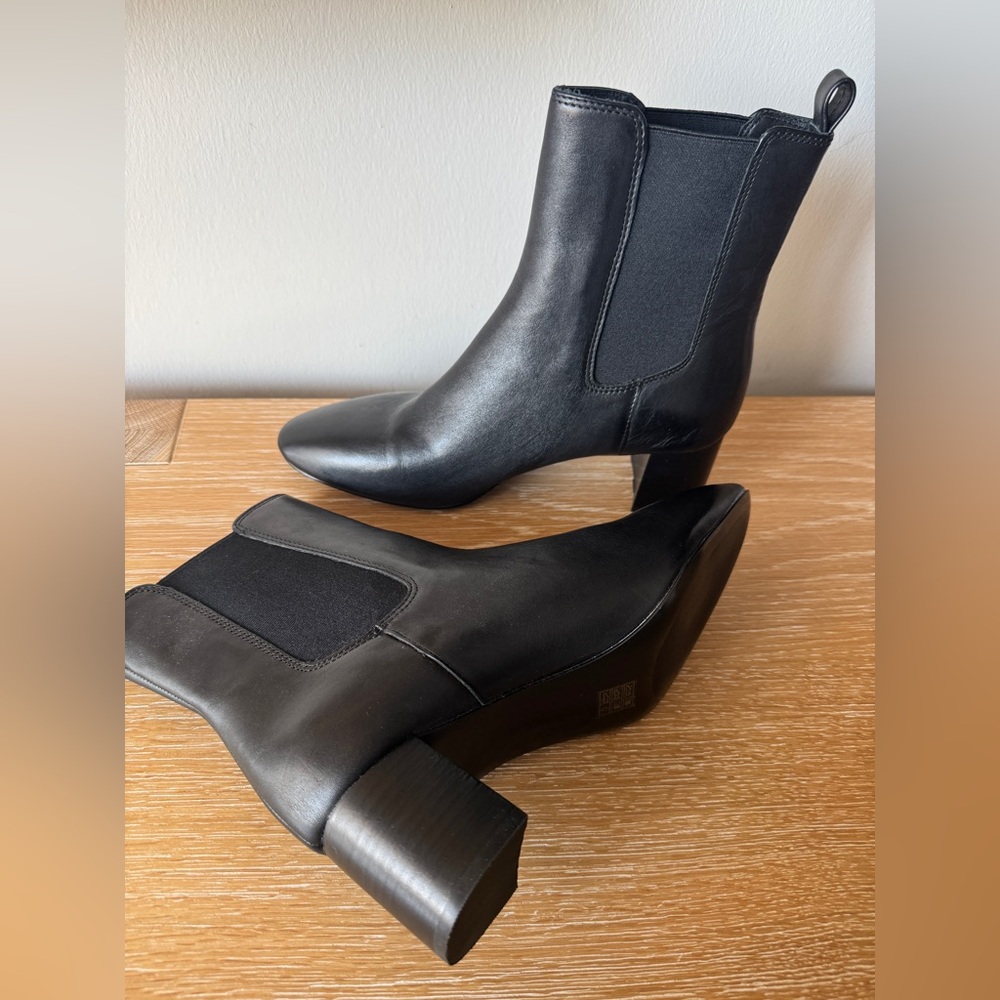 NIB! MADEWELL Women’s The Sylvia Chelsea Boot in True Black Leather Size 11